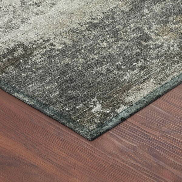 Chantille Machine Washable Indoor/Outdoor Abstract ACN2368 Gray 9 ft. x 12 ft. Area Rug