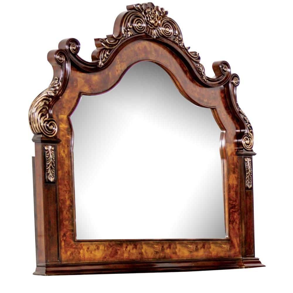 Benjara Iliana Cherry Brown, Oak Brown and Gold 3 in. W x 48 in. H