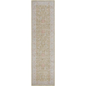 Avant Garde AVT-2374 Gray 2 ft. x 7 ft. Machine Woven Runner Rug