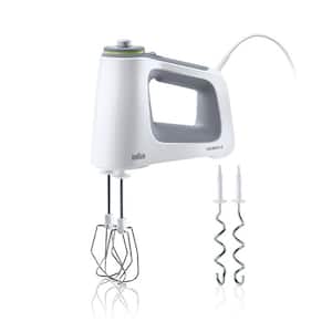 HM5100WH MultiMix 9 Speed White Hand Mixer with Beater, Dough Hooks, Accessory Bag