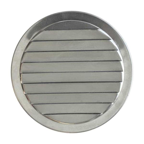 Gibraltar Building Products 4.31 in in. x 0.63 in in. Round Top Aluminum Aluminum Corrosion Resistant Wall Louver Vent