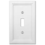 Elly 1 Gang Toggle Composite Wall Plate - White