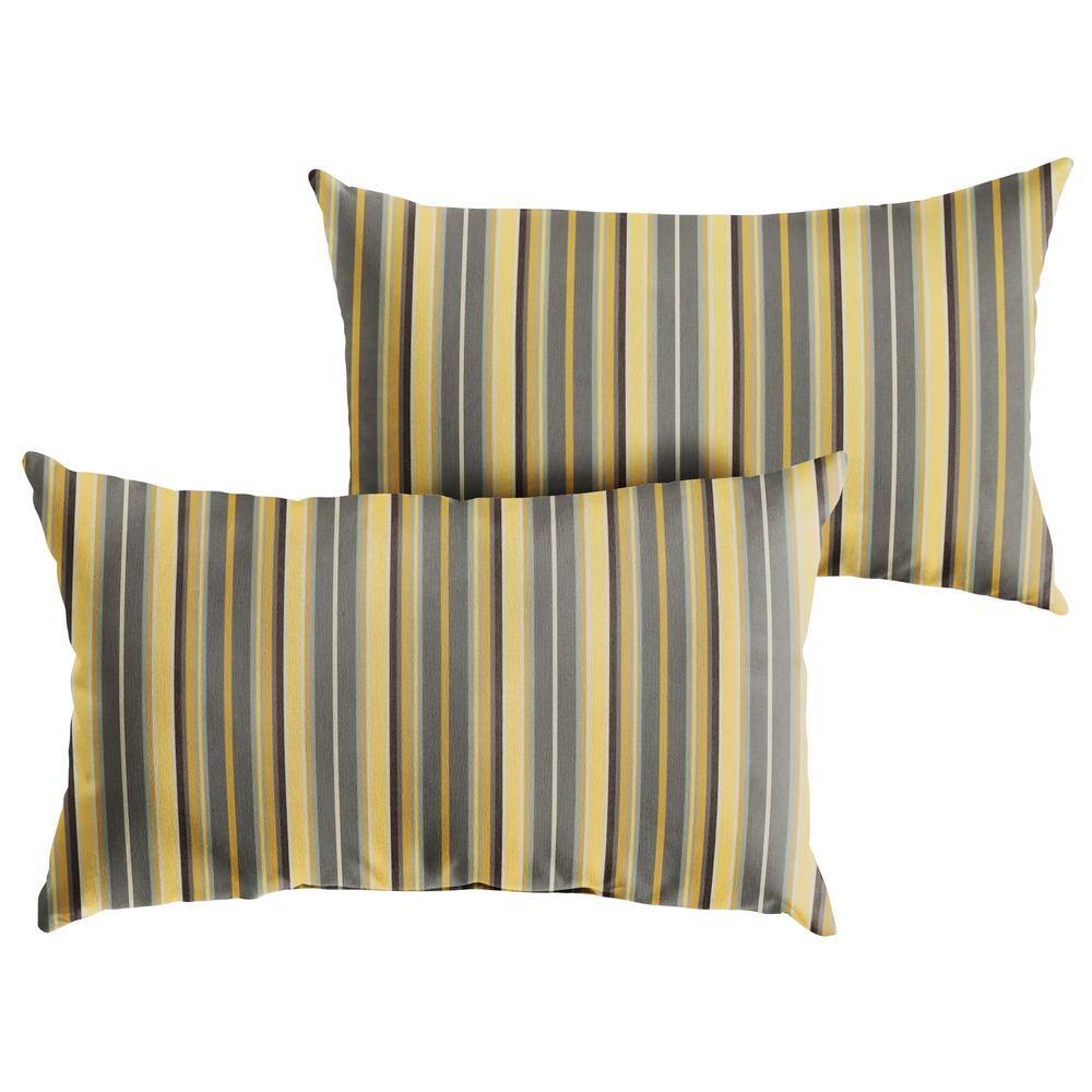 Yellow lumbar outlet pillows