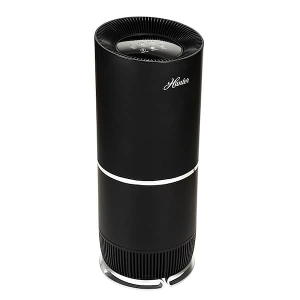 HP670 True HEPA Air Purifier for Allergies, Digital Tall Tower, Black