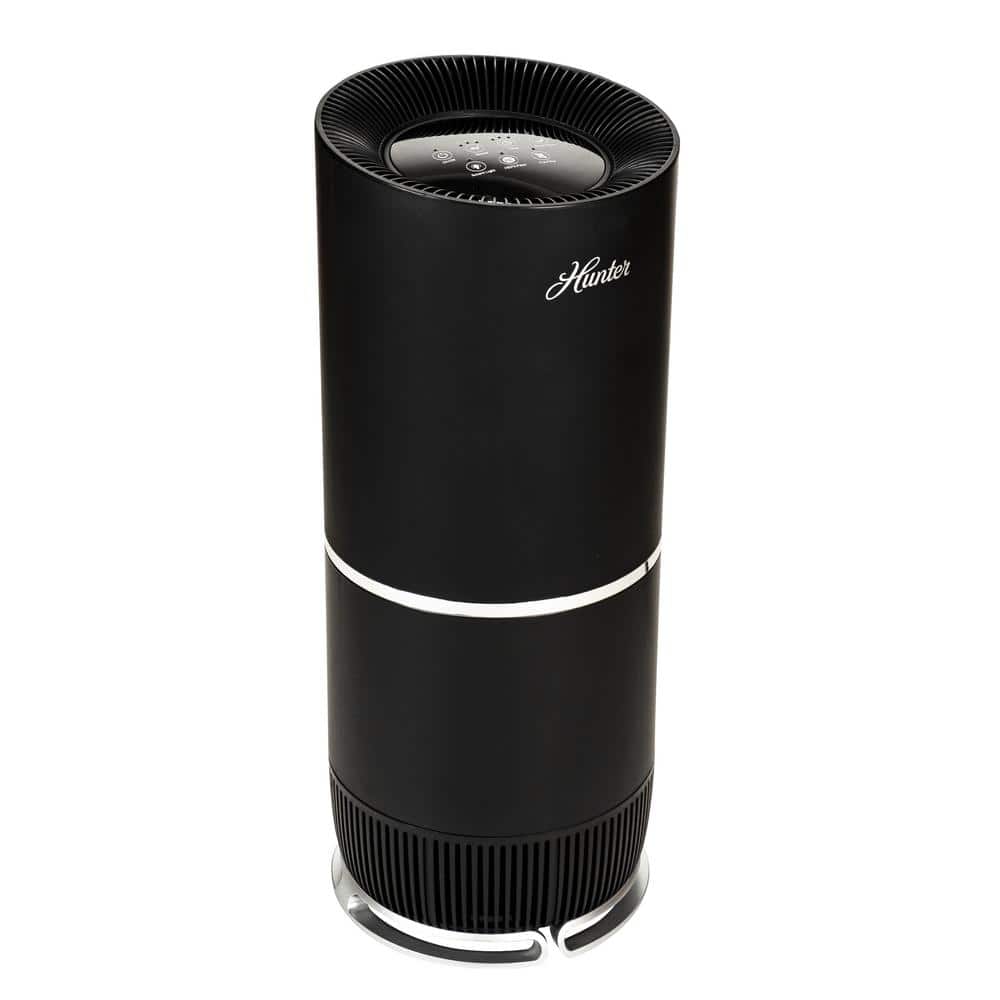 Hunter HP670 True HEPA Air Purifier for Allergies, Digital Tall Tower, Black