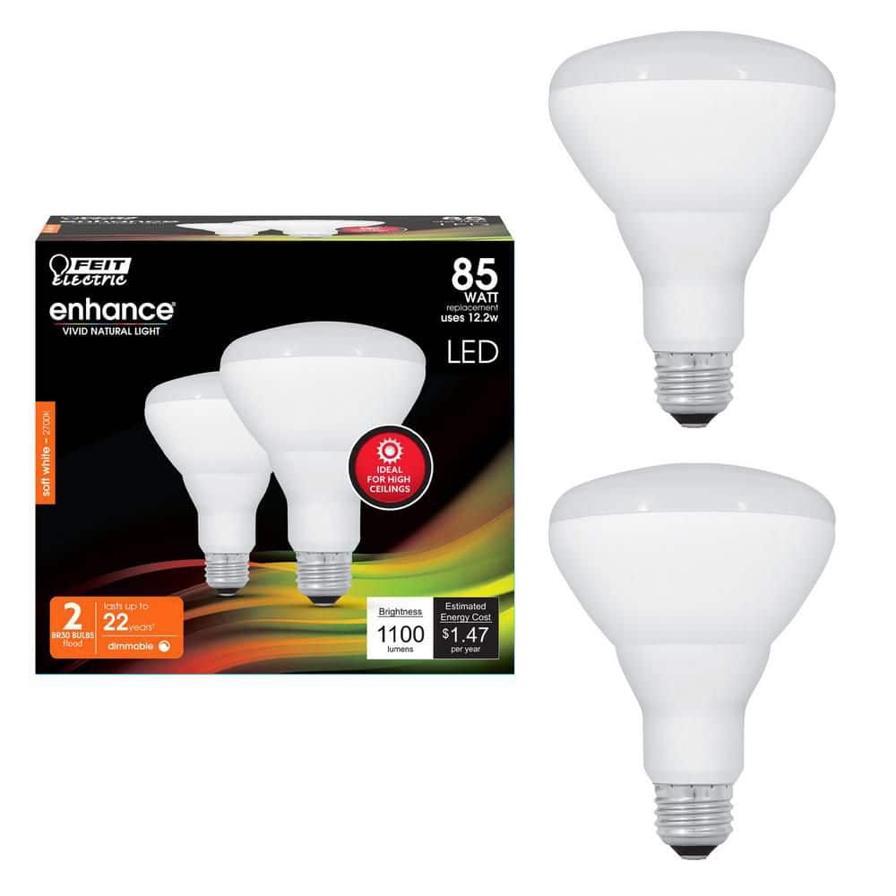 Feit Electric 85-Watt Equivalent BR30 Dimmable CEC Title 20 90+ CRI E26 ...