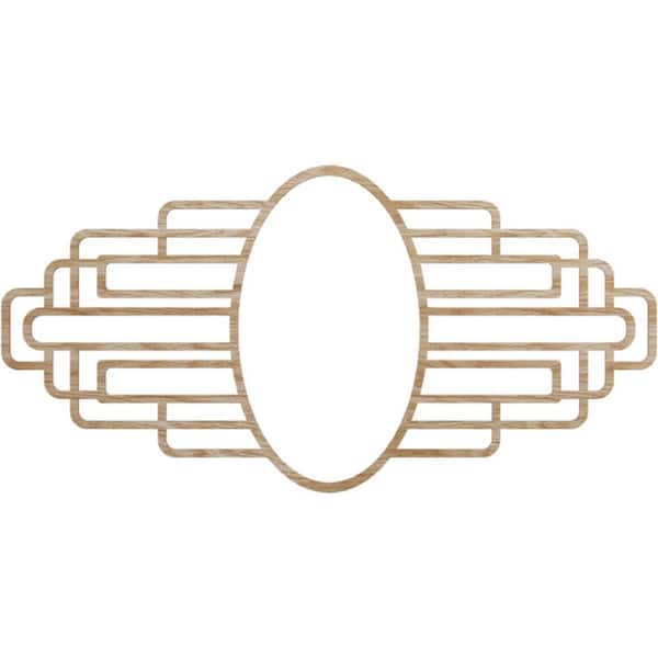 Ekena Millwork 0.25 in. x 34 in. x 17 in. Wood (Red Oak) Medallion Moulding