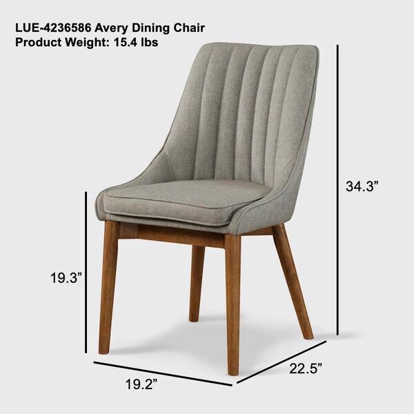 gray mid century chair