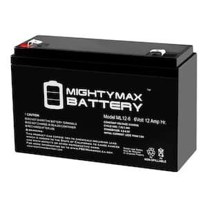 6-Volt 12 Ah Sealed Lead Acid (SLA) Battery Includes 6-Volt Charger
