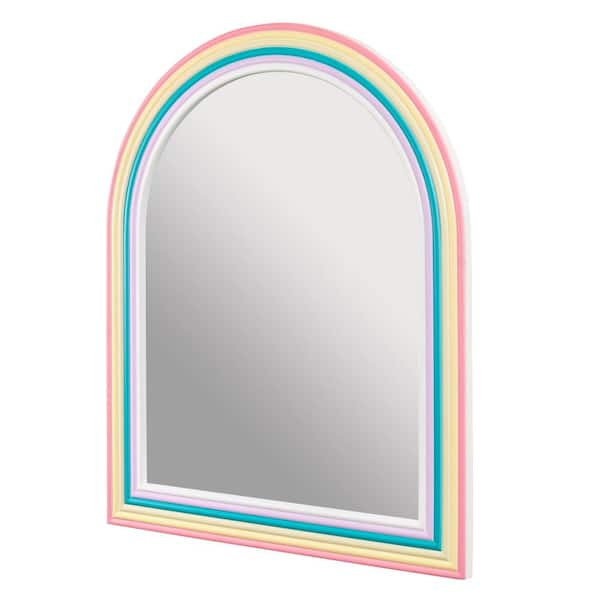 Modern Rainbow Art Full-Length Wall Mirror- CharmyDecor