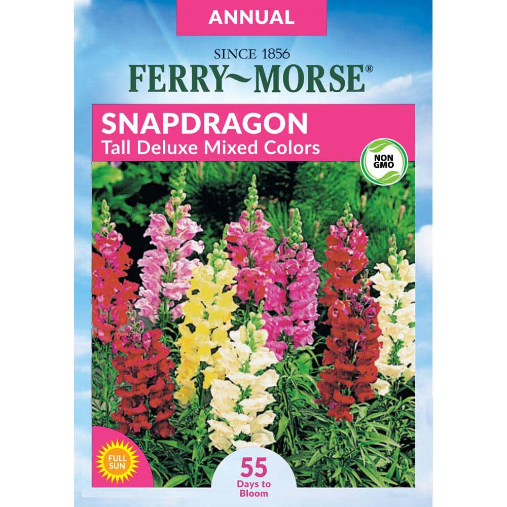 洋書 ORT Snapdragons Ferry-Morse Snapdragon Tall Deluxe Mixed Colors Flower Seed 6473