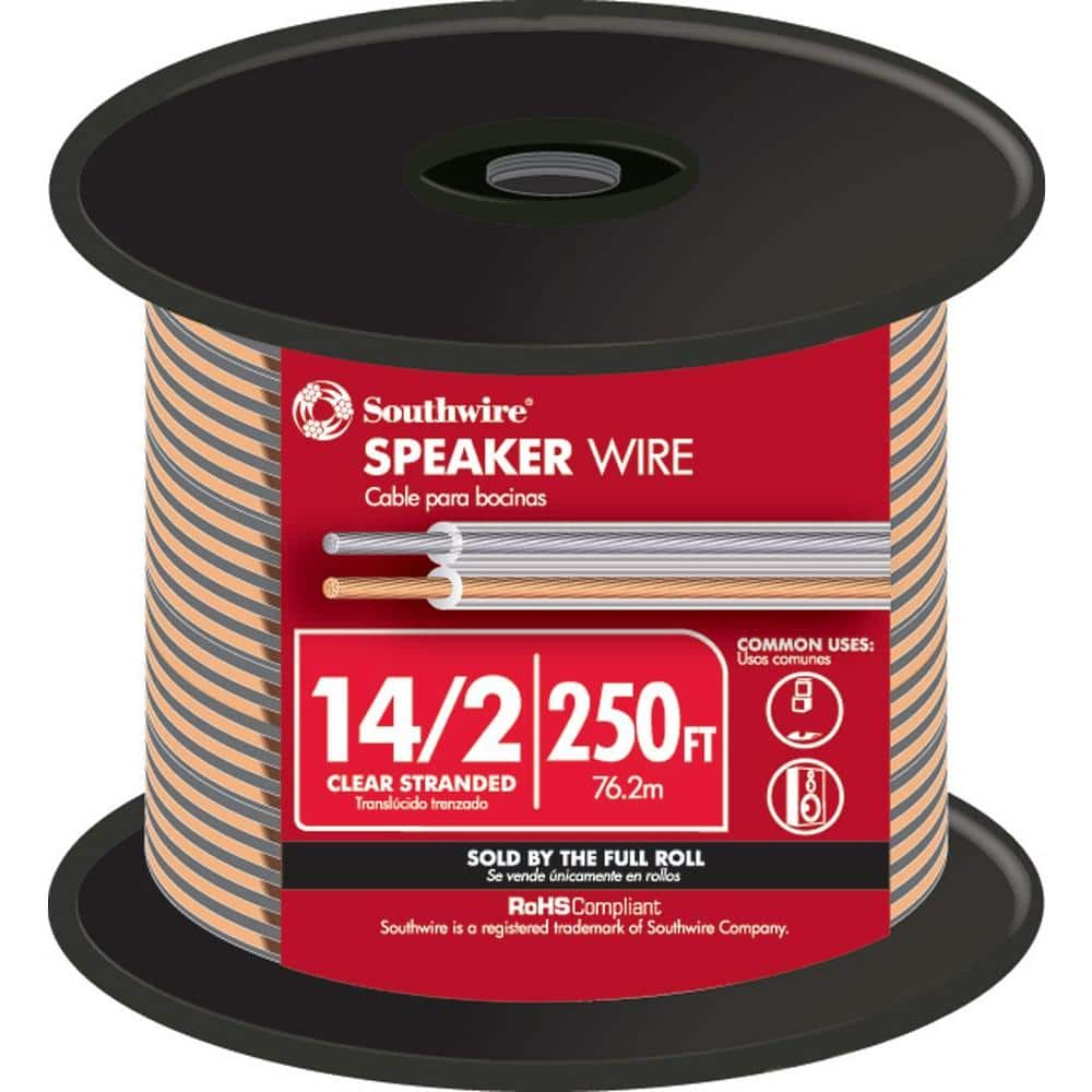 Speaker Wire - 20 Gauge - Clear - 1000 FT