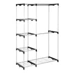 Oceanstar Black Steel Clothes Rack 35.7 in. W x 75.5 in. H GRS1514 ...