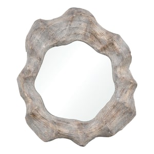 Millston 16 in. W x 19 in. H Wood Bleached Wall Mirror