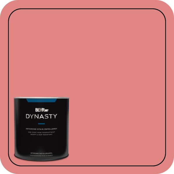 BEHR DYNASTY 1 qt. #160B-5 Candy Mix Satin Enamel Interior Stain-Blocking Paint and Primer