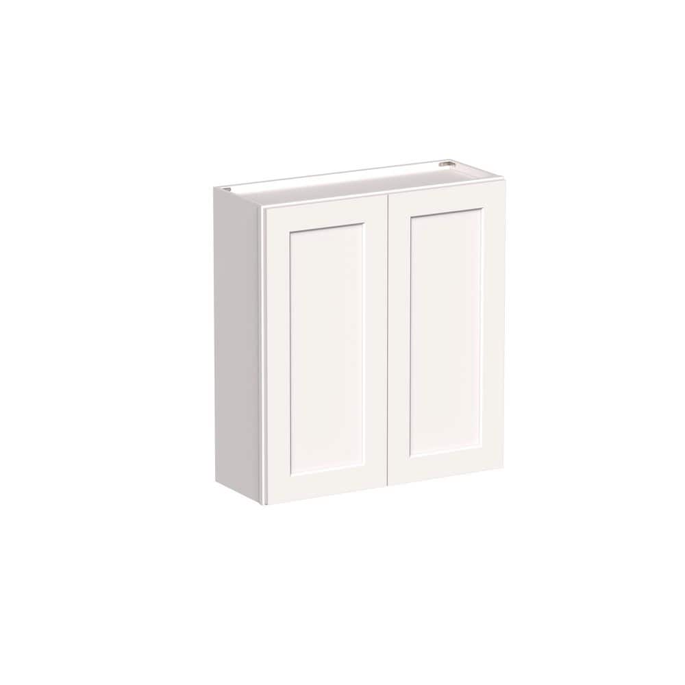 "Shaker Style 33"" W x 12"" D x 36"" H Wood Frame Ready to Assemble Double Door Wall Kitchen Cabinet in Shaker White" price history on PriceWatchPro