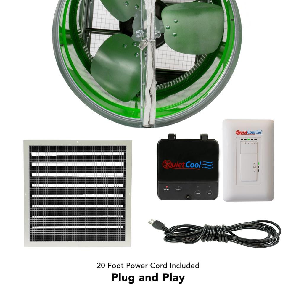 Green Steel 1452 CFM Electric Attic Ventilator with Thermostat