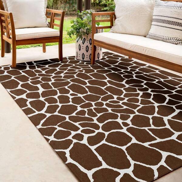 Addison Rugs - Safari Brown 8 ft. x 10 ft. Indoor/Outdoor Washable Indoor/Outdoor Washable Rug