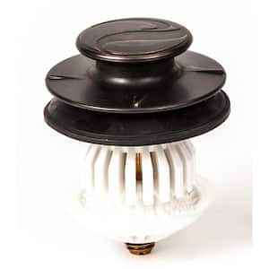 1.5 /1.25 in. DrainEASY Universal Clog Preventing Tub Stopper/Strainer w/ 3/8 in. & 5/16 in. Fittings Oil Rubbed Bronze