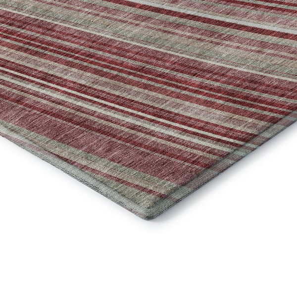 Mayfield Premium Machine Washable Abstract AMF981 Garnet 2 ft. 6 in. x 3 ft. 10 in. Area Rug
