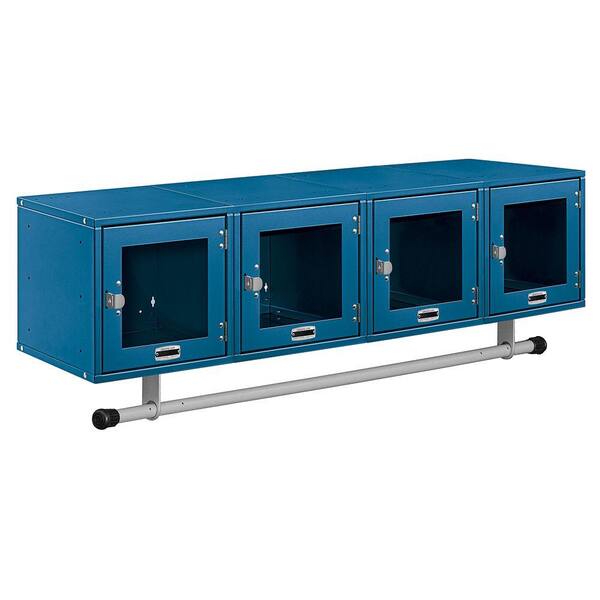 Salsbury Industries 77700 Series 48 in. W x 12 in. H x 12 in. D Steel Box Style Window Door Wall Mounted Locker in Blue