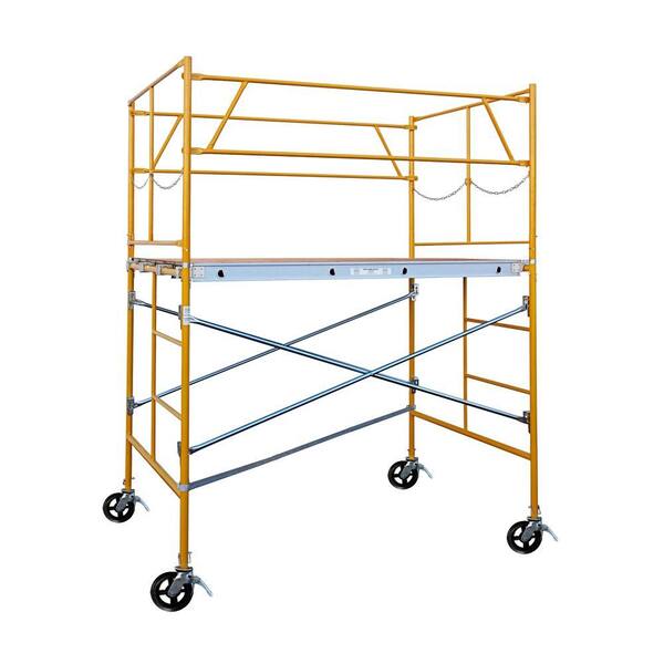 FORTRESS 6 ft. x 7 ft. x 5 ft. Rolling Scaffold Tower 2000 lb. Load Capacity