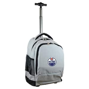 NHL Edmonton Oilers 19 in. Gray Wheeled Premium Backpack