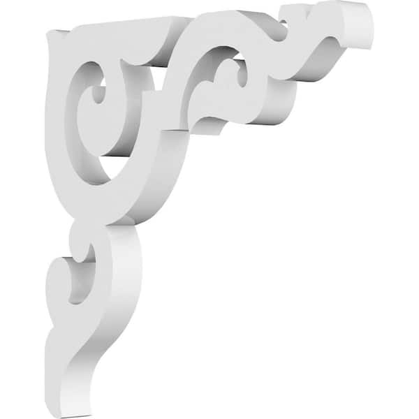 Ekena Millwork 5/8 in. W x 12 in. H x 7 in. D PVC Sellek Bracket