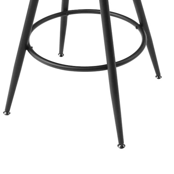 Deluxe Work Stool with Adjustable Arms - Vinyl, Black H-6991BL - Uline