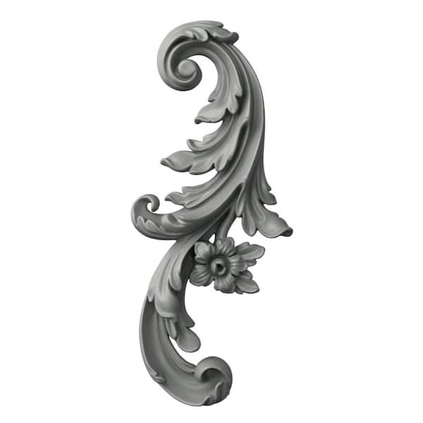 Ekena Millwork 1.13 in. x 5.375 in. x 12.63 in. Polyurethane Applique and Onlay Moulding