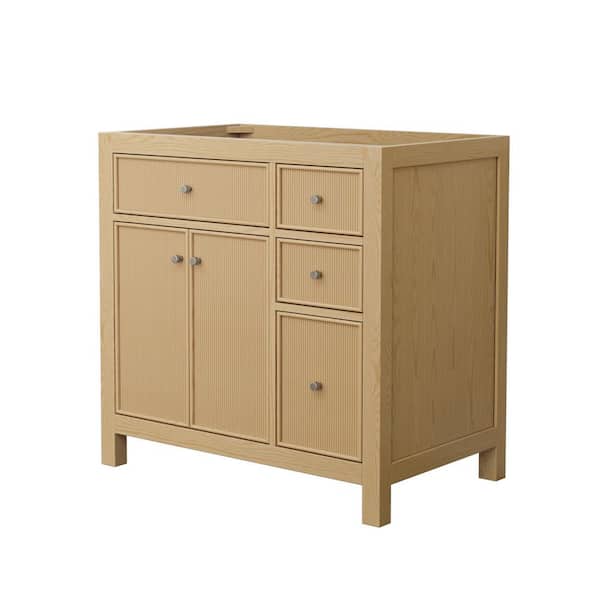 Pendry 35.25 in. Bath Vanity Cabinet without Top in Tanned Oak Assembled