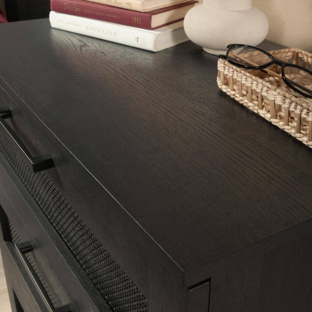 Raven Oak Black Coastal 4-Drawer Vertical Dresser