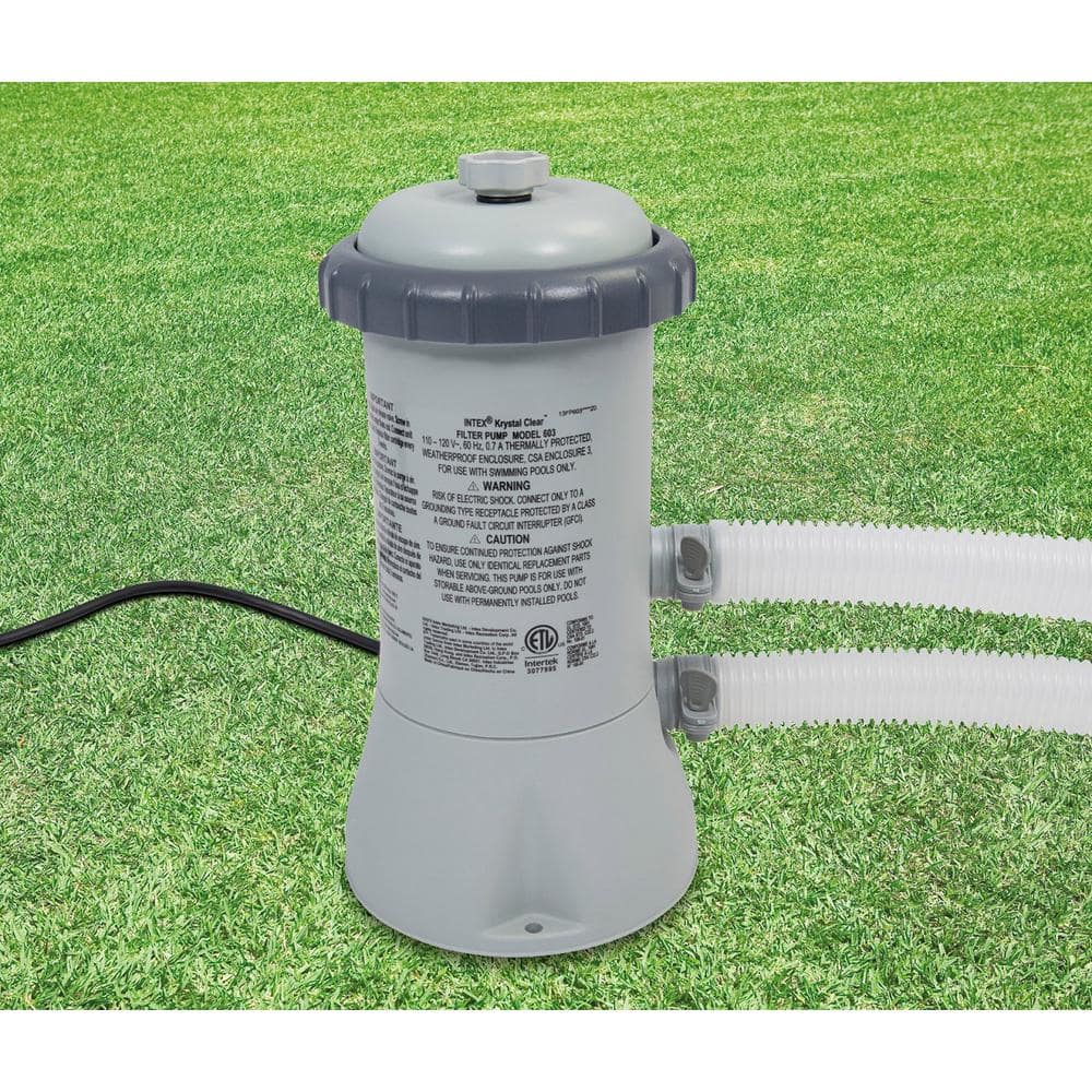 Intex 12ft Blue PVC Round Pool with Filter Pump
