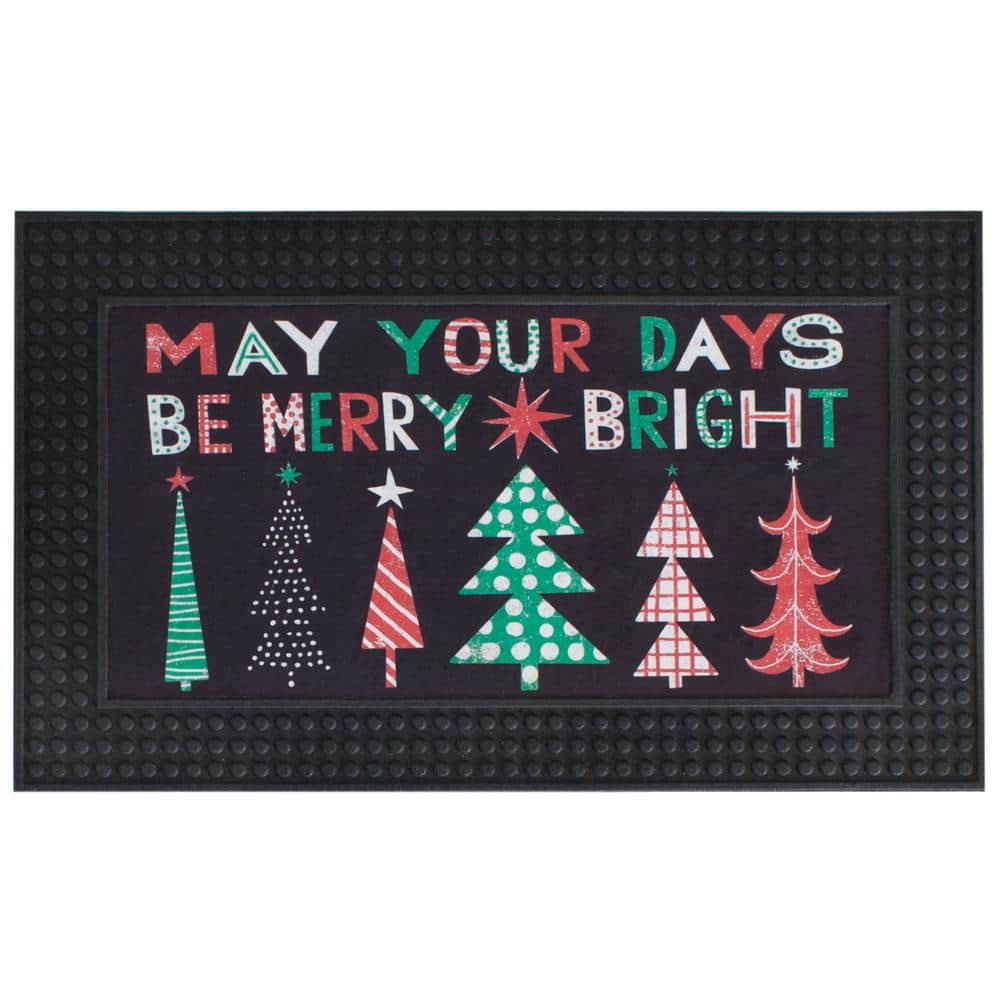 Home Accents Holiday LED Music Christmas Whimsy 18 in. x 30 in. Rubber