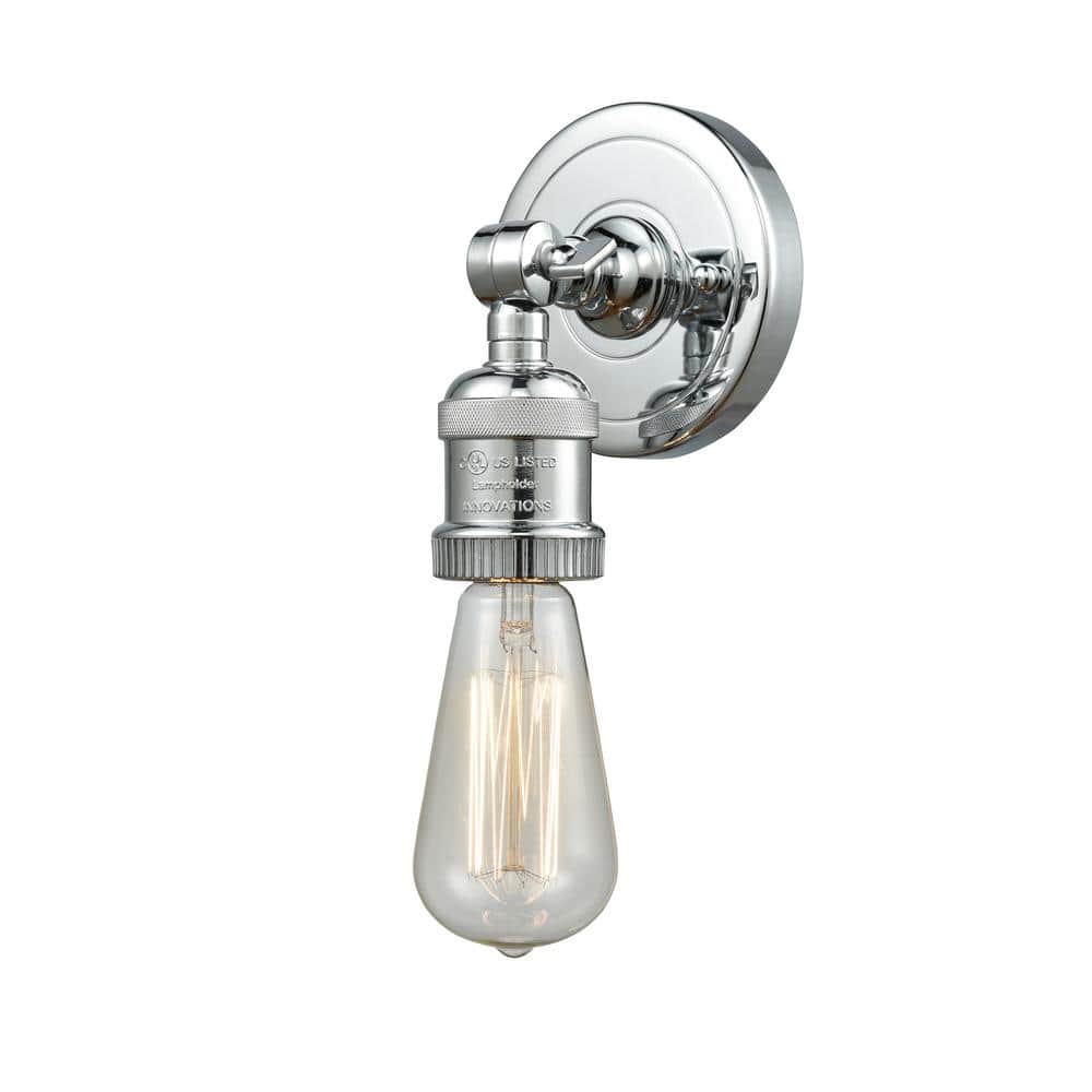 Bare Bulb 1-Light Polished Chrome Wall Sconce price history on PriceWatchPro