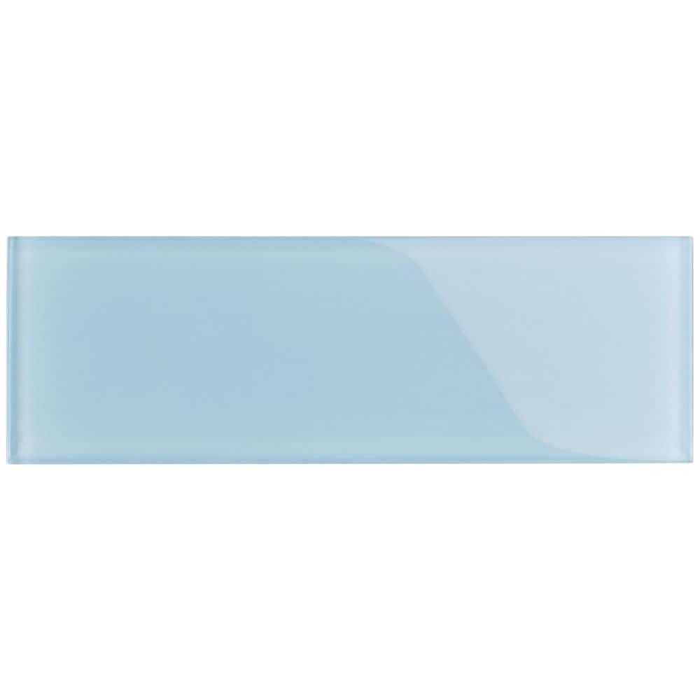 Smoke Gray 4'' x 12'' Glass Subway Tile