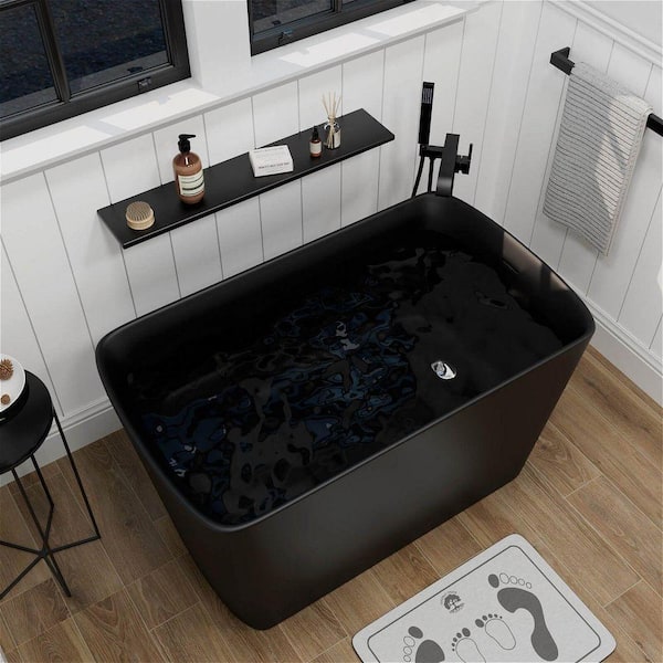 GIVING TREE Kyoto 47 in. x 27.5 in. Japanese Soaking Bathtub with