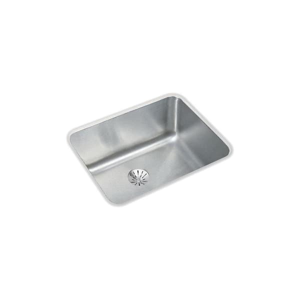 Elkay Lustertone Undermount Stainless Steel 21 in. Single Bowl Kitchen ...