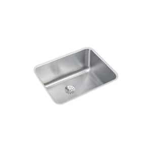 Lustertone 21in. Undermount 1 Bowl 18 Gauge Stainless Steel Sink w/ Accessories