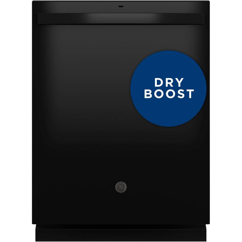 GE 24 in. Built-In Tall Tub Top Control Black Dishwasher w/Sanitize, Dry Boost, 52 dBA
