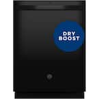 24 In. Top Control Built-In Tall Tub Dishwasher in Black with 4-Cycles
