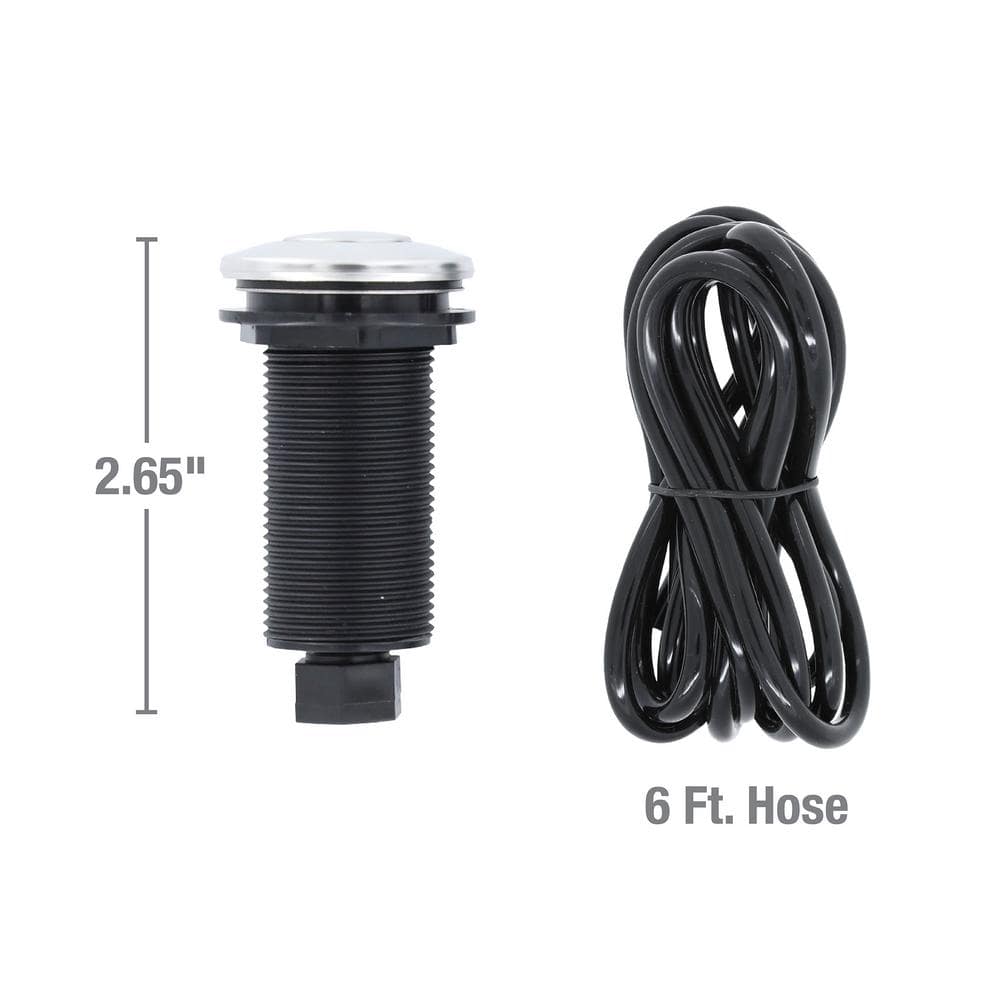 Chrome Push Button Garbage Disposal Air Switch