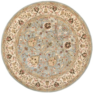 Persian Legend Gray/Ivory 6 ft. x 6 ft. Round Border Area Rug