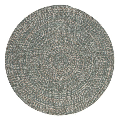 Cicero Teal 6 ft. x 6 ft. Round Area Rug