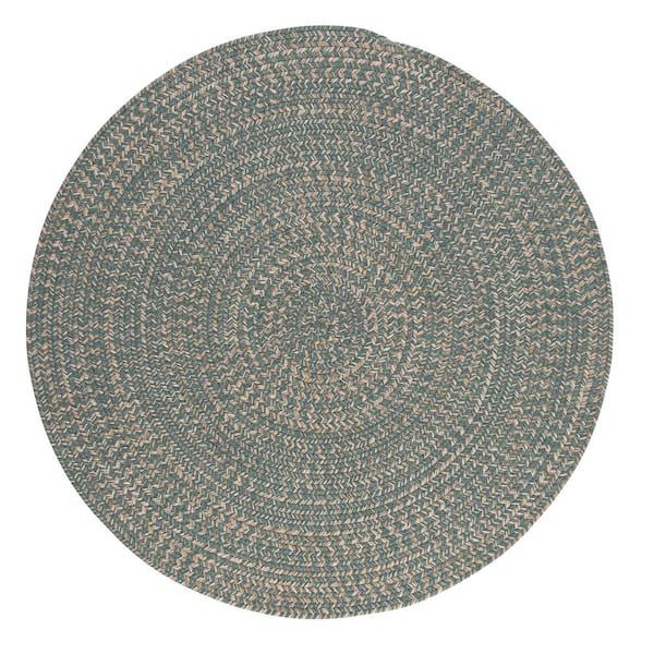 Cicero Teal 8 ft. x 8 ft. Round Area Rug