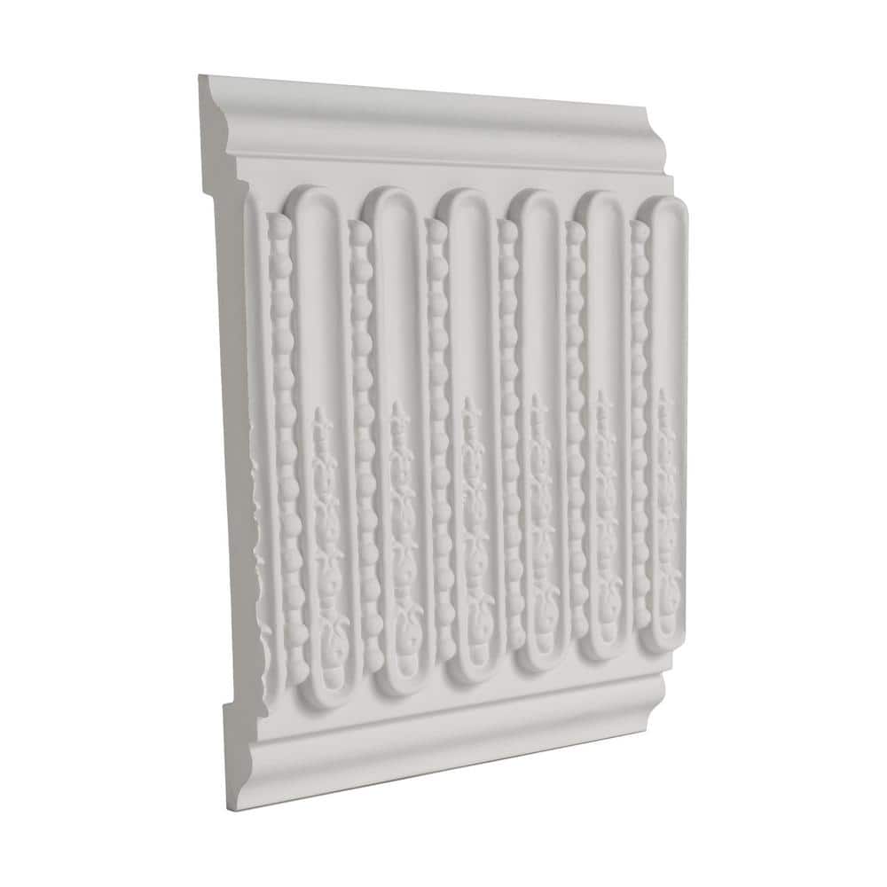 Ornate White Polyurethane Decorative Frieze Moulding Sample