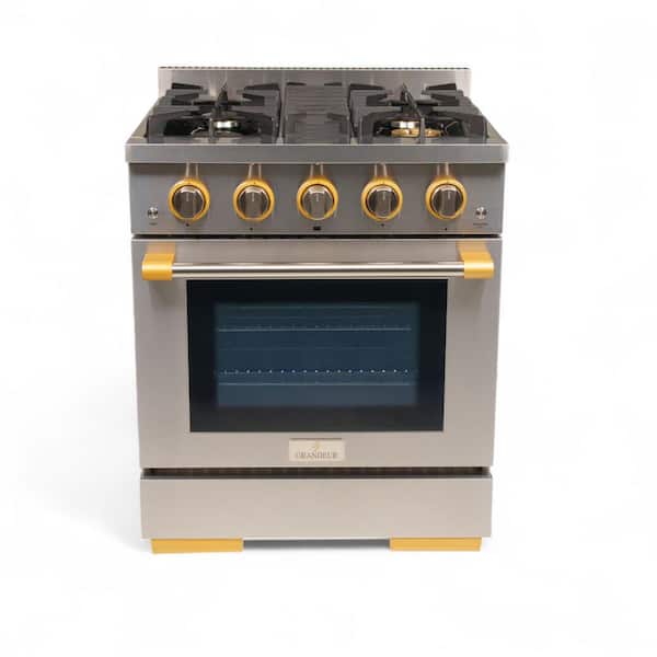 30 in. 4 Burner Freestanding Professional Gas Range