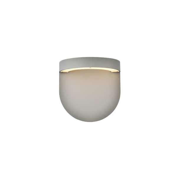 Unbranded Timeless Home 1-Light Irregular Silver LED Outdoor Wall Sconce