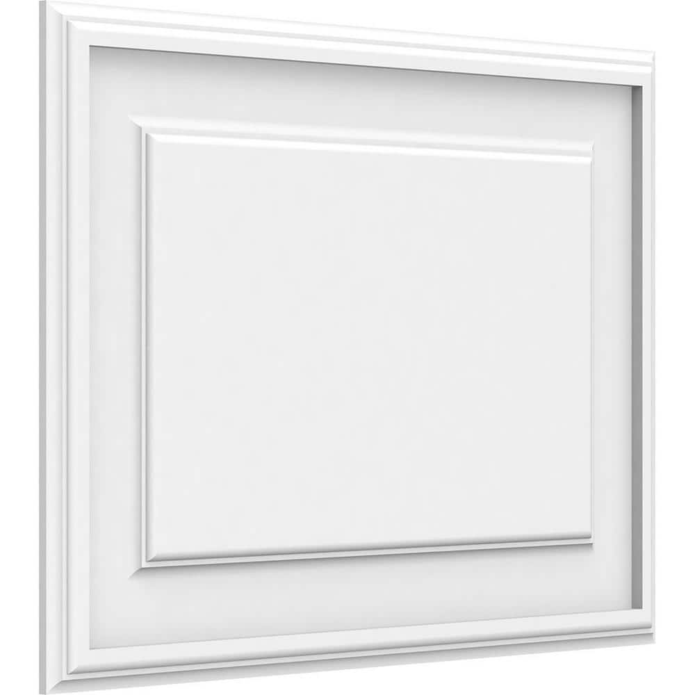 Ekena Millwork 5/8 in. x 22 in. x 16 in. Legacy Raised Panel White PVC ...