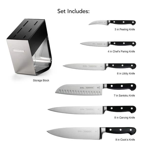 Tramontina Pro Series Forged 7-Piece Knife Block Set - High-Carbon
